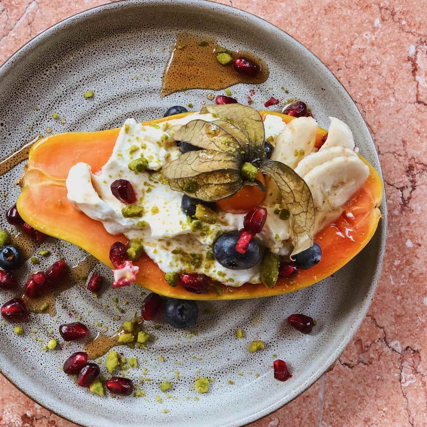 Stuffed papaya