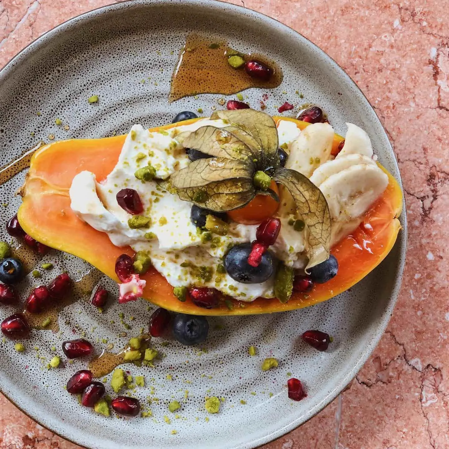 Stuffed papaya
