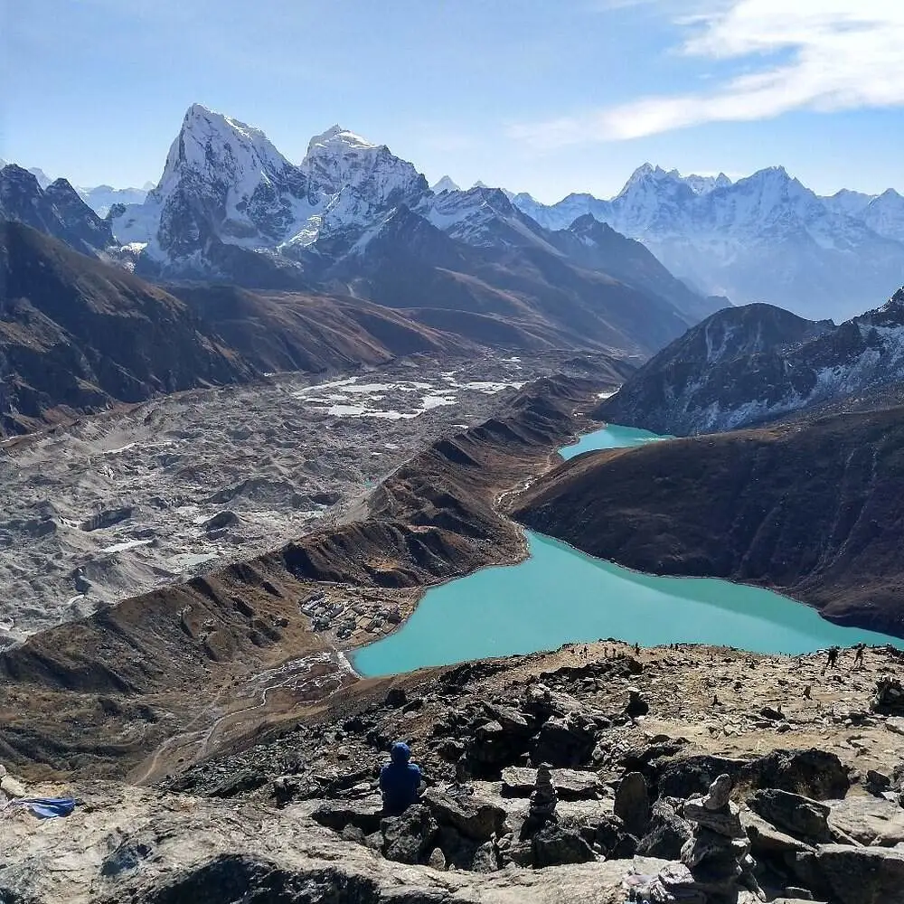 The Gokyo Lakes area in Nepal 