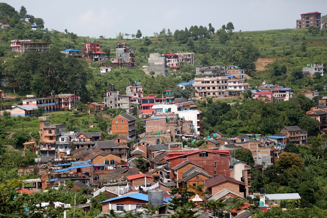Cluster of houses in Bandipur, Nepal