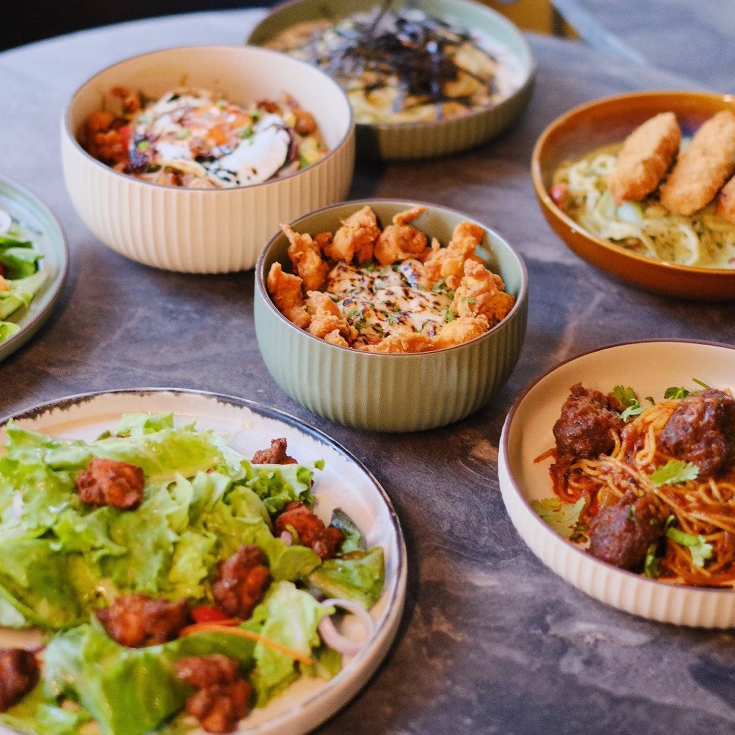 Enjoy a selection of Malaysian and Western food items