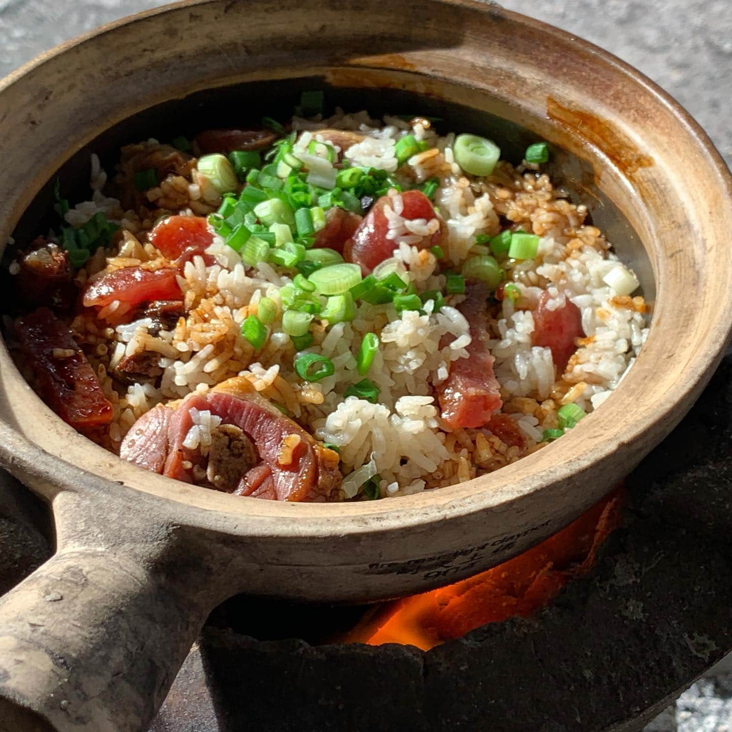 Raw ingredients before they are cooked