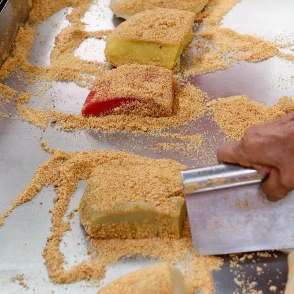 Madam Tang's famous peanut-crusted mochi