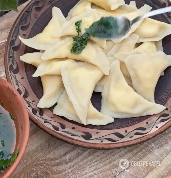 chiroste are traditional food in moldova cheese filled dumplings