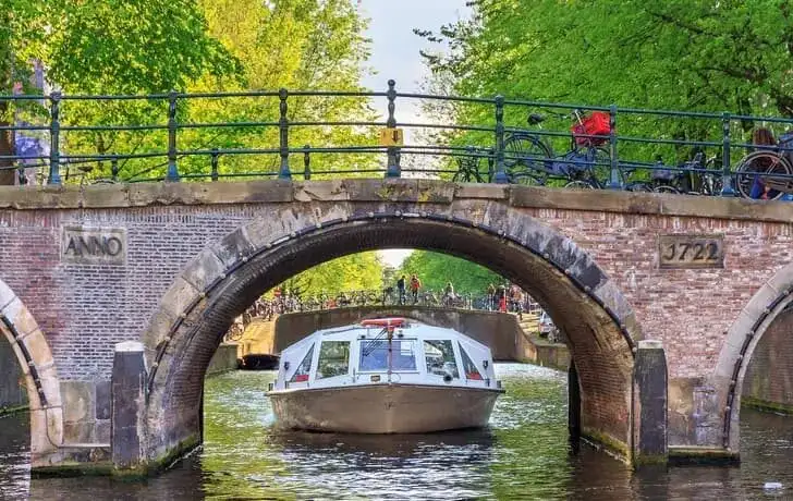 A boat tour along Amsterdam's canals