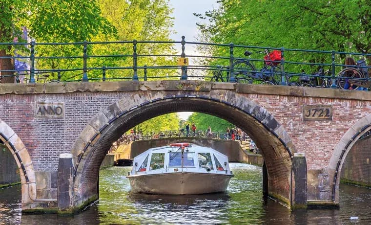 A boat tour along Amsterdam's canals
