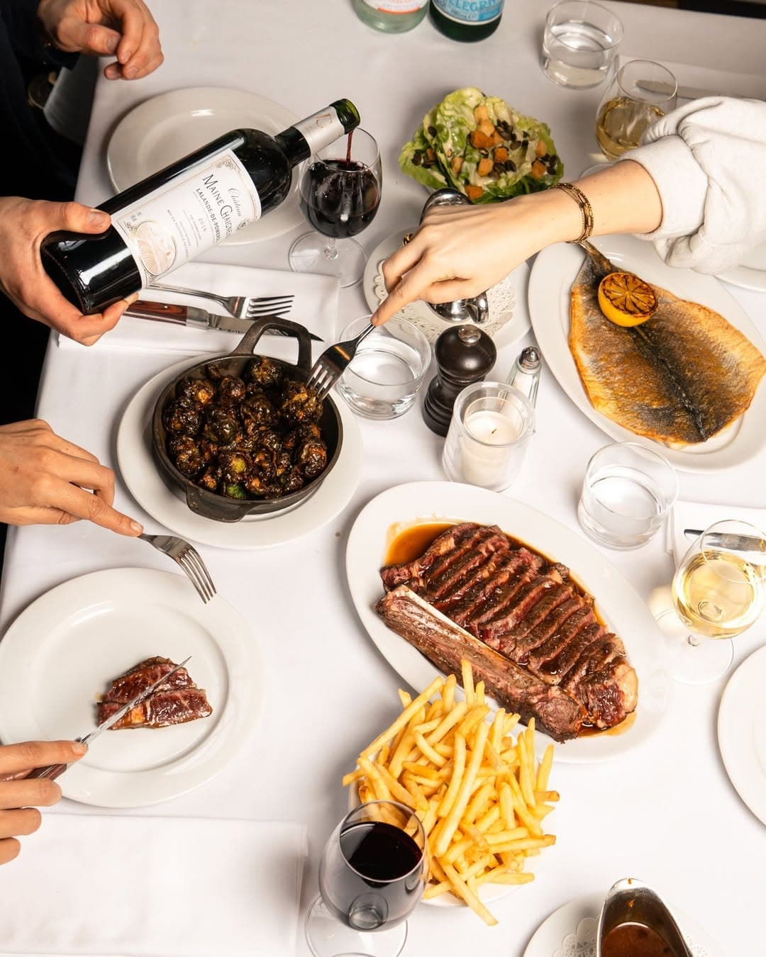 A spread of elevated Dutch classics at Cafe Nieuwa