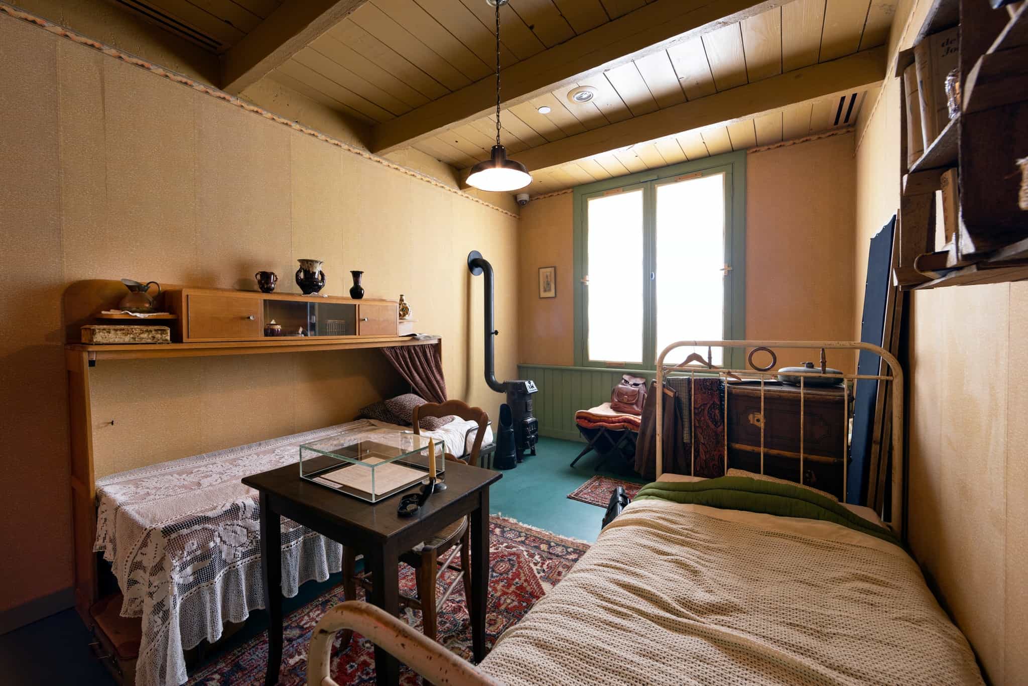 The recreated bedroom at Anne Frank House