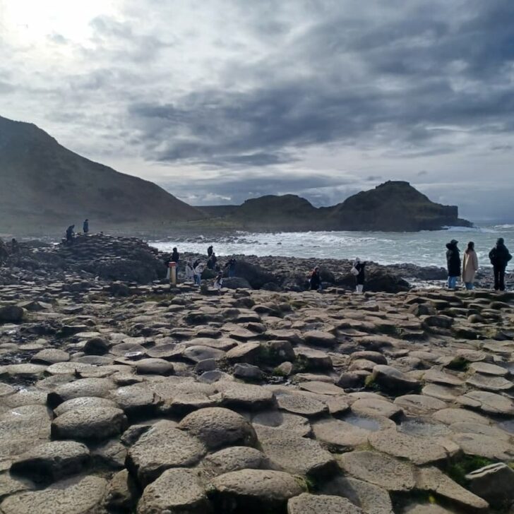 the giant's causeway is a basalt rock formation in the irish sea near bushmills northern ireland
