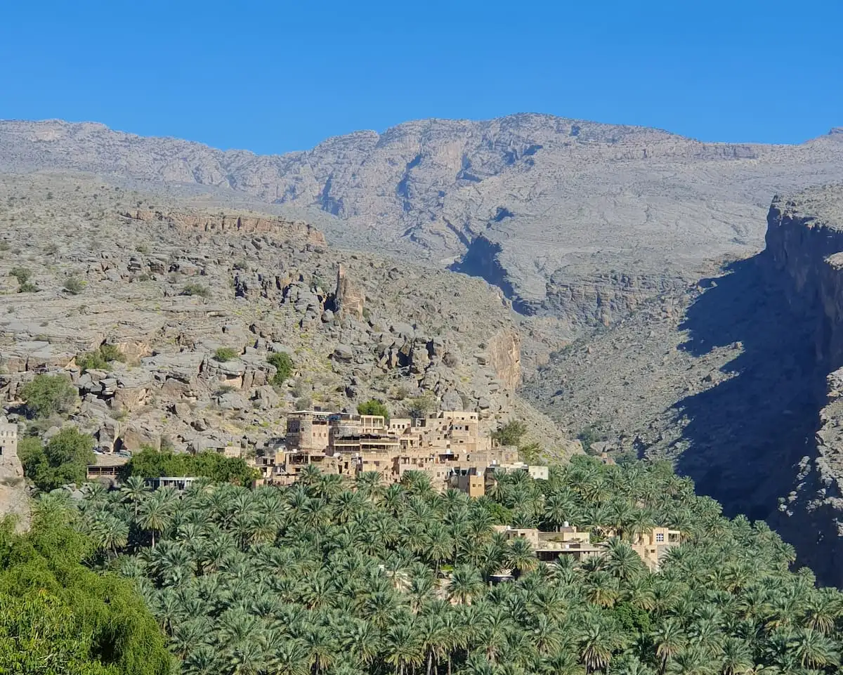 the mountainside village of misfat al abriyyin in oman