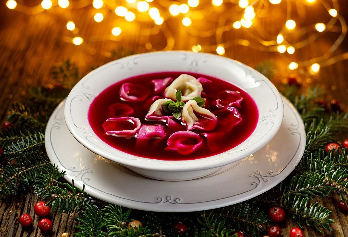 barszcz is polish red borscht popular around christmas