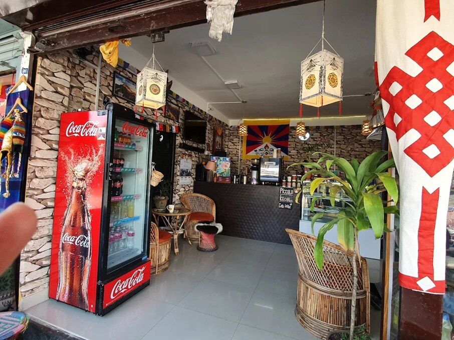 Interior of an eatery in Nepal 