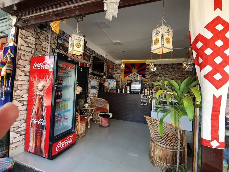 Interior of an eatery in Nepal