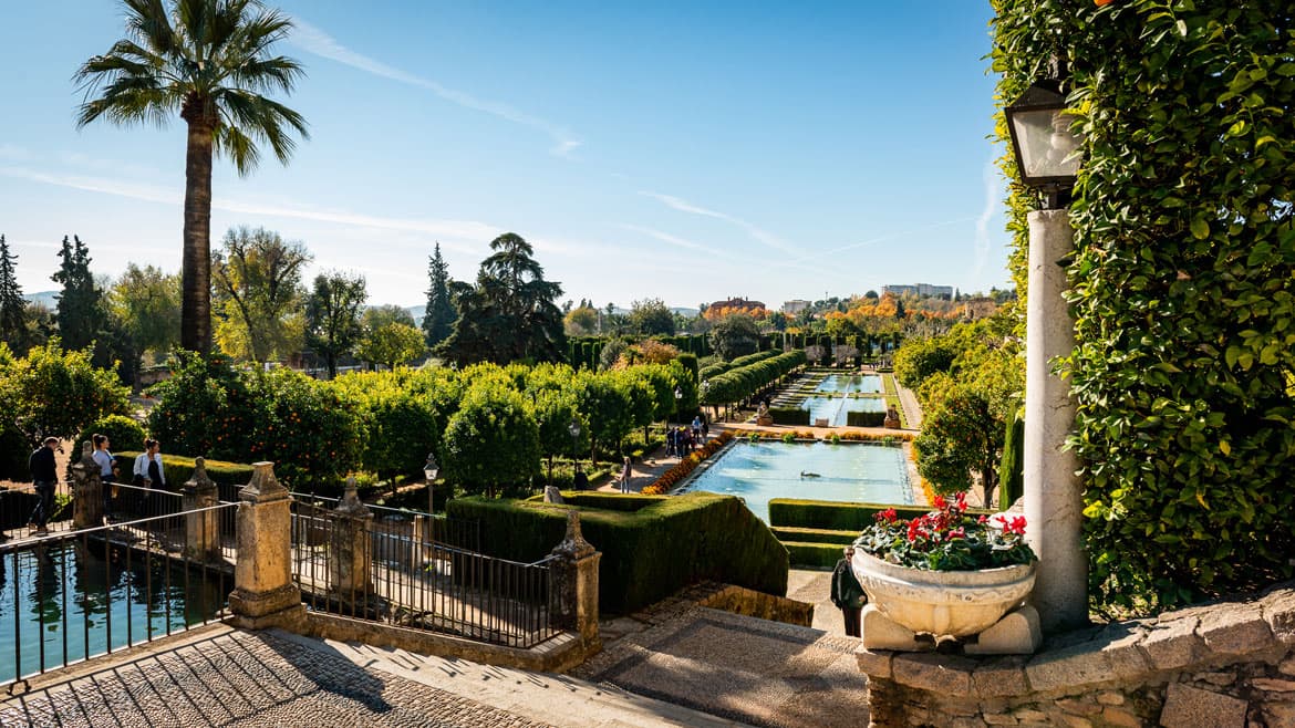 The courtyards and gardens of Alcázar de los Reyes Cristianos