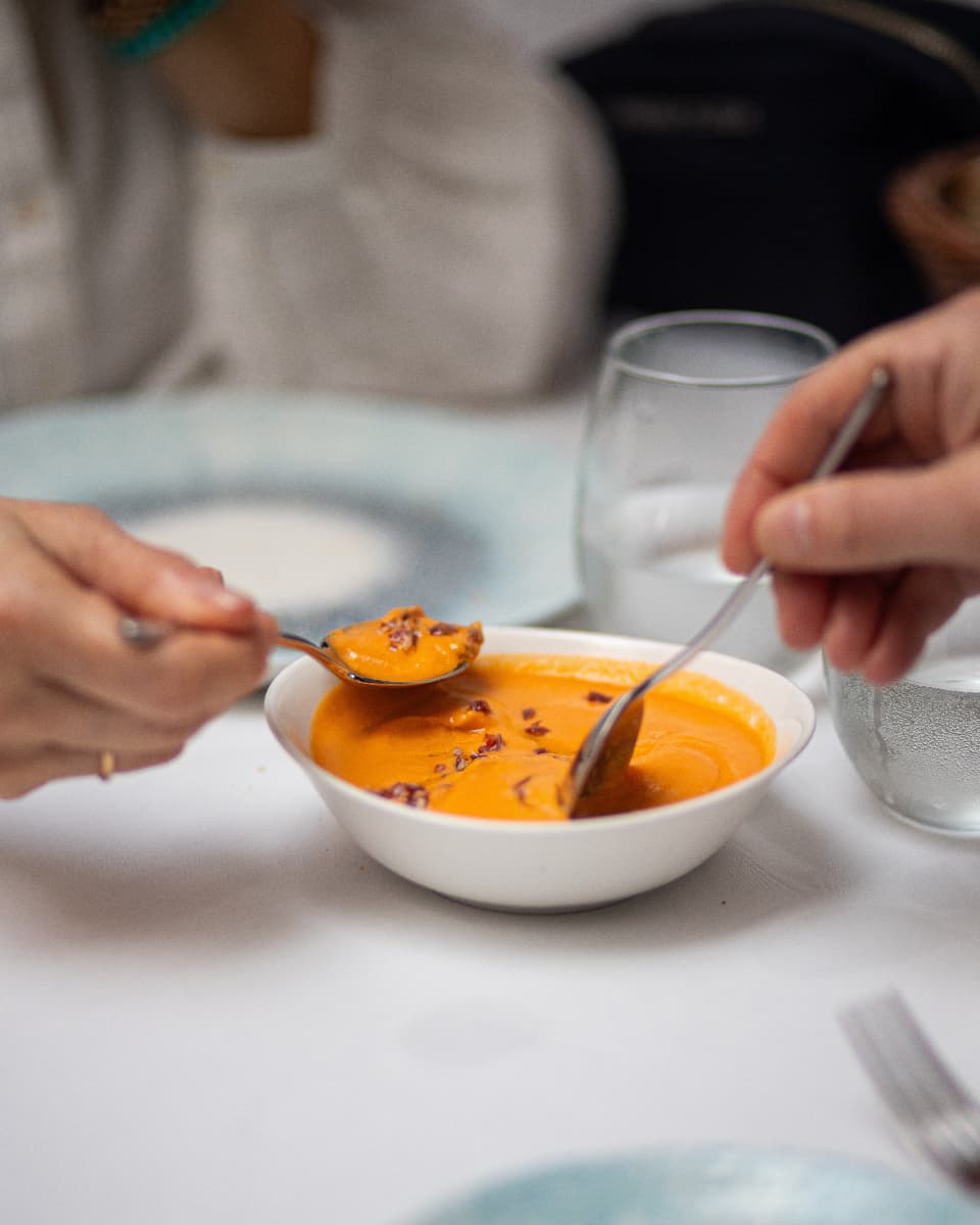 Cold tomato soup