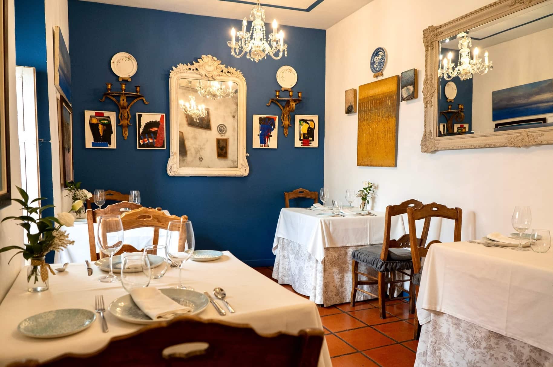 Interiors of this traditional restaurant
