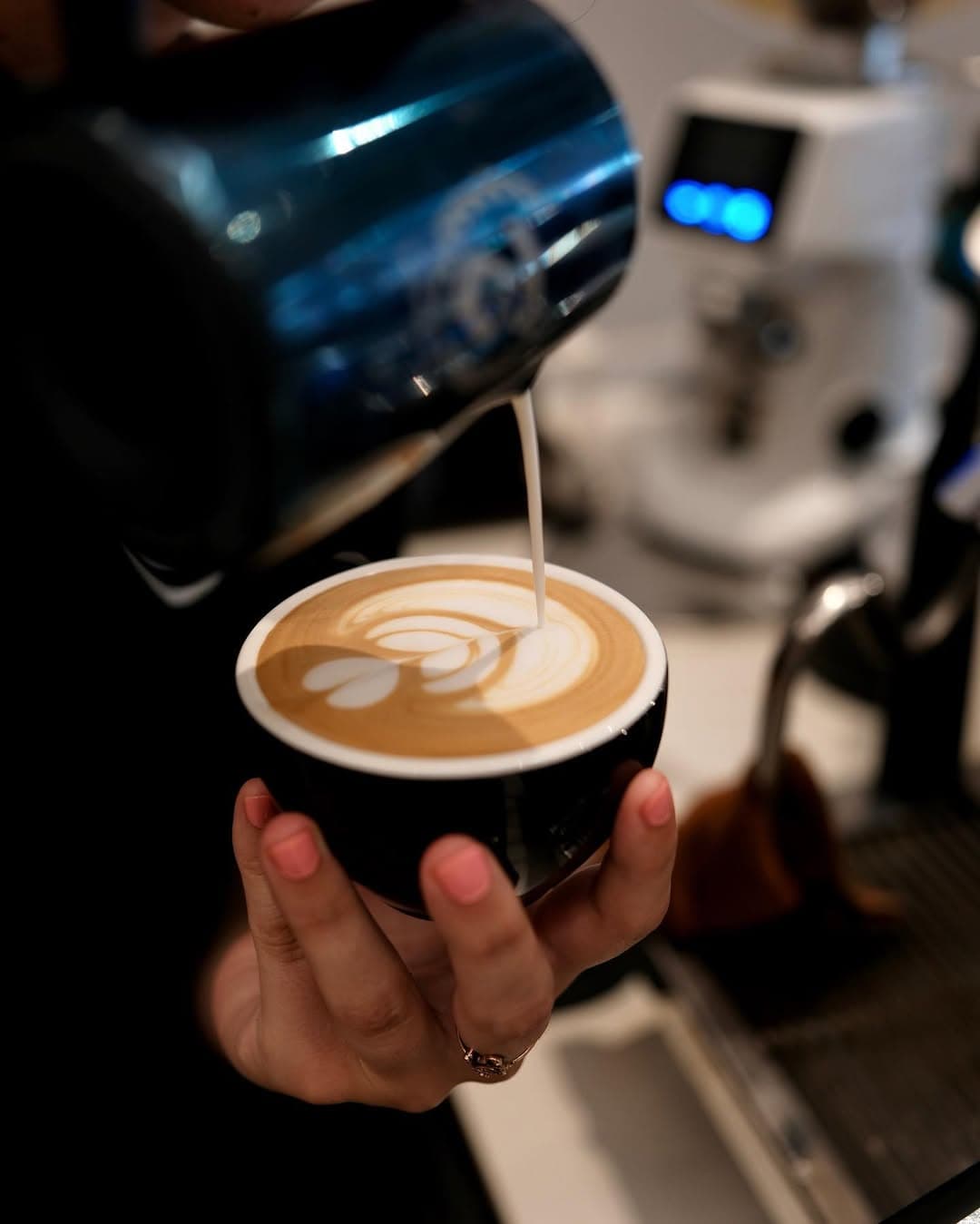 Café con leche, similar to a cappuccino