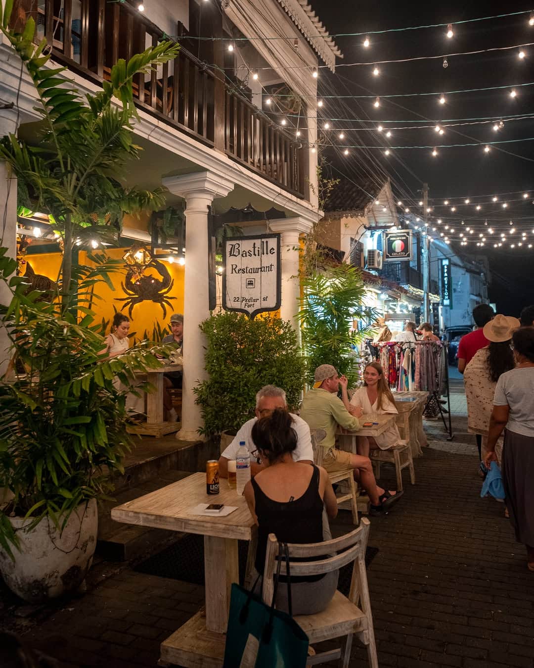 Outside seating at Bastille