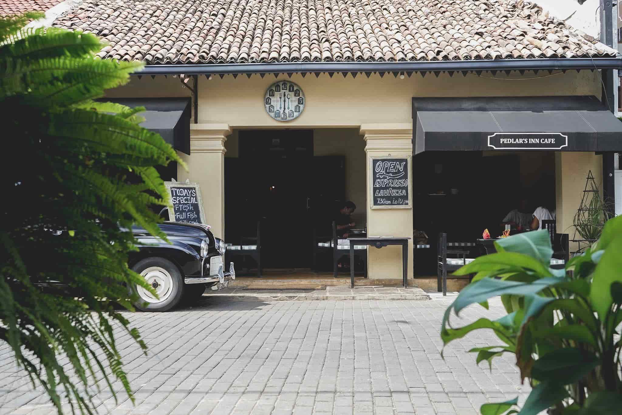 The exterior view of Pedlar's Inn Cafe, one of the best retsaurants in Galle Sri Lanka