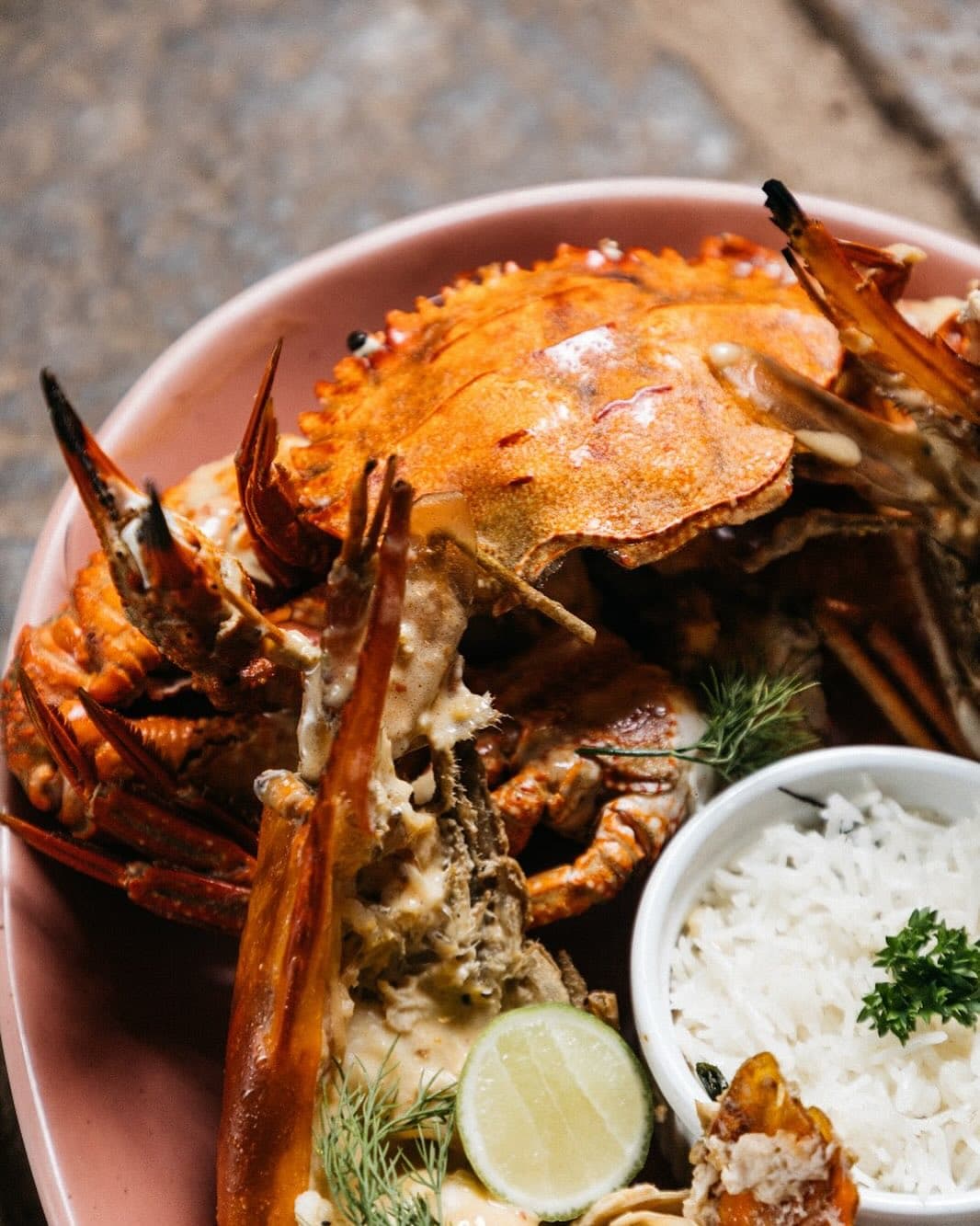 Crab curry
