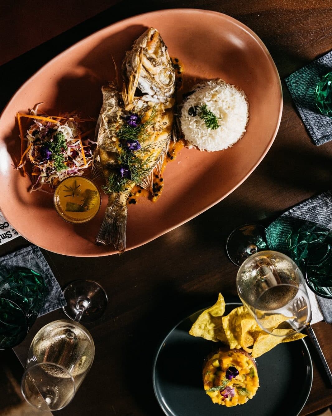 Wholegrilled fish