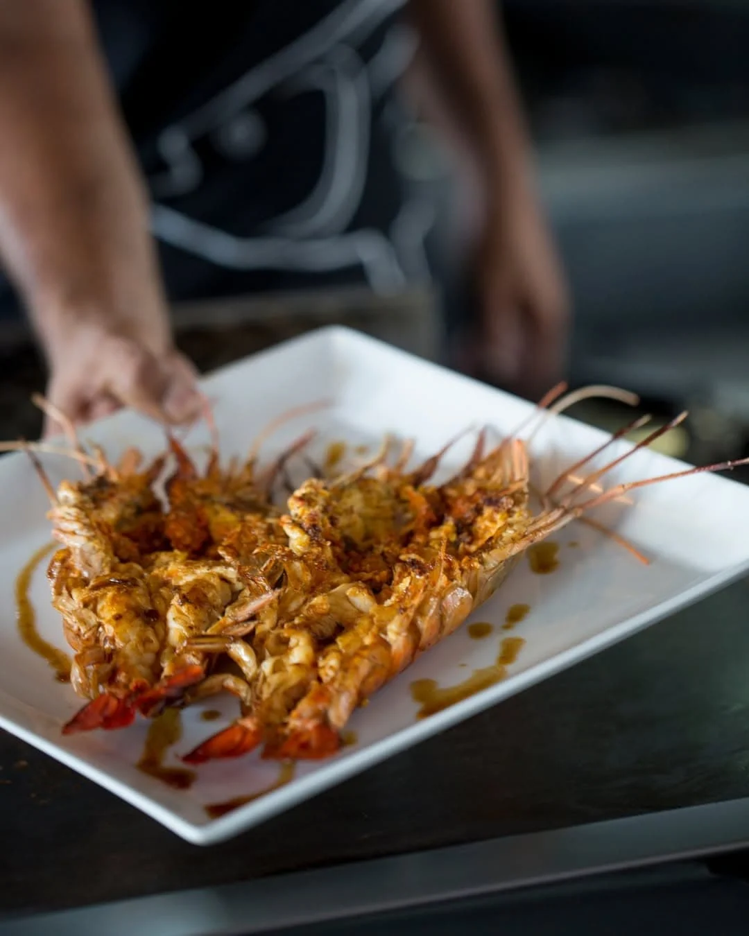 Grilled to perfection crustaceans at this Japanese inspired restaurant