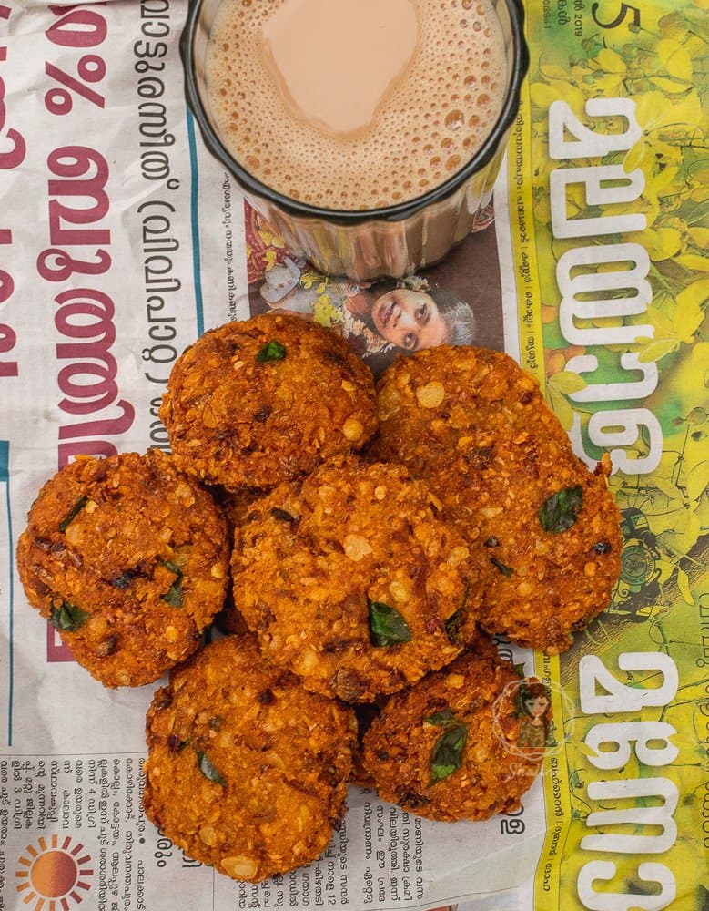 Parippu Wade (Dhal Wade) made from lentils
