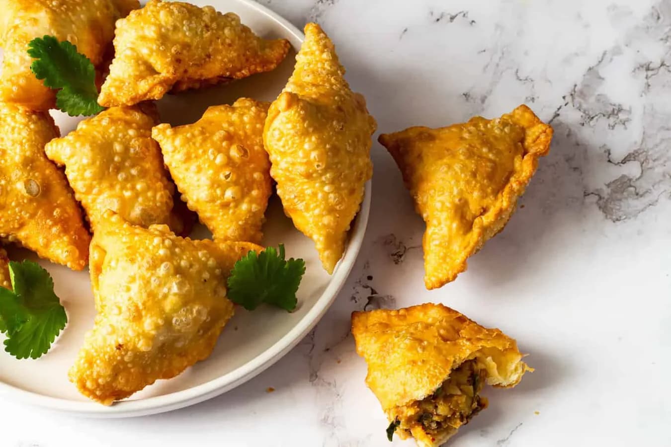 Mutton mince is a popular filling in Sri Lankan samosas