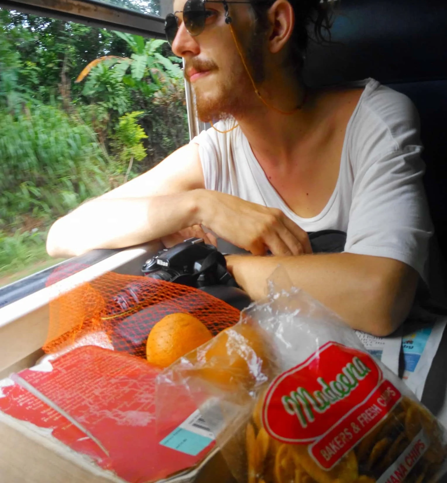 Train ride from Colombo to Ella with Sri Lankan snacks