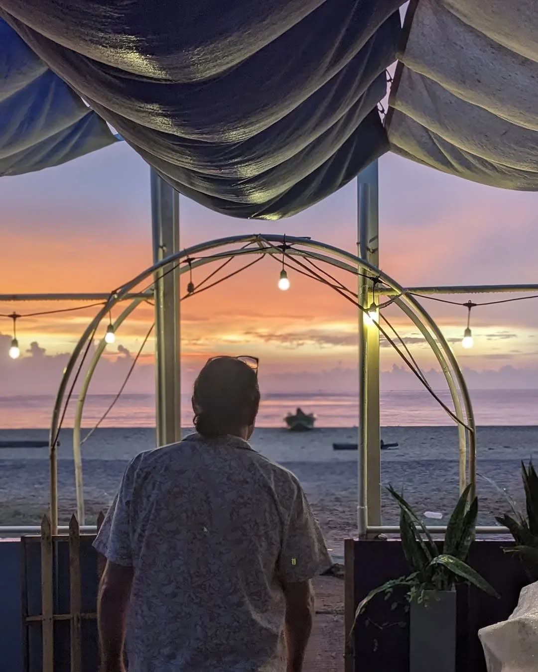 Ocean views at sunset