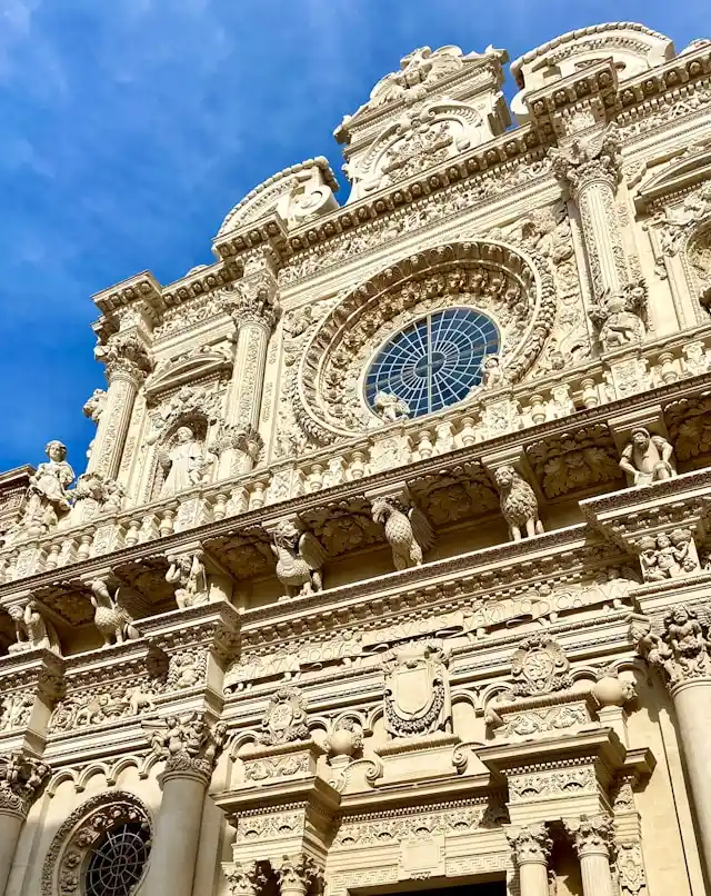 the church of santa croce a baroque church in lecce puglia italy