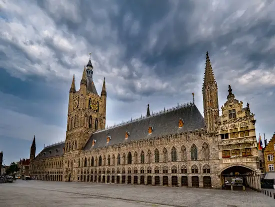 the cloth hall is a gothic building in ypres belgium now home to in flanders fields war museum