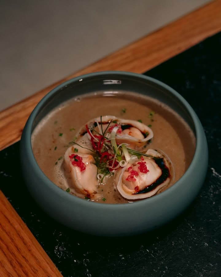 Dumplings in broth