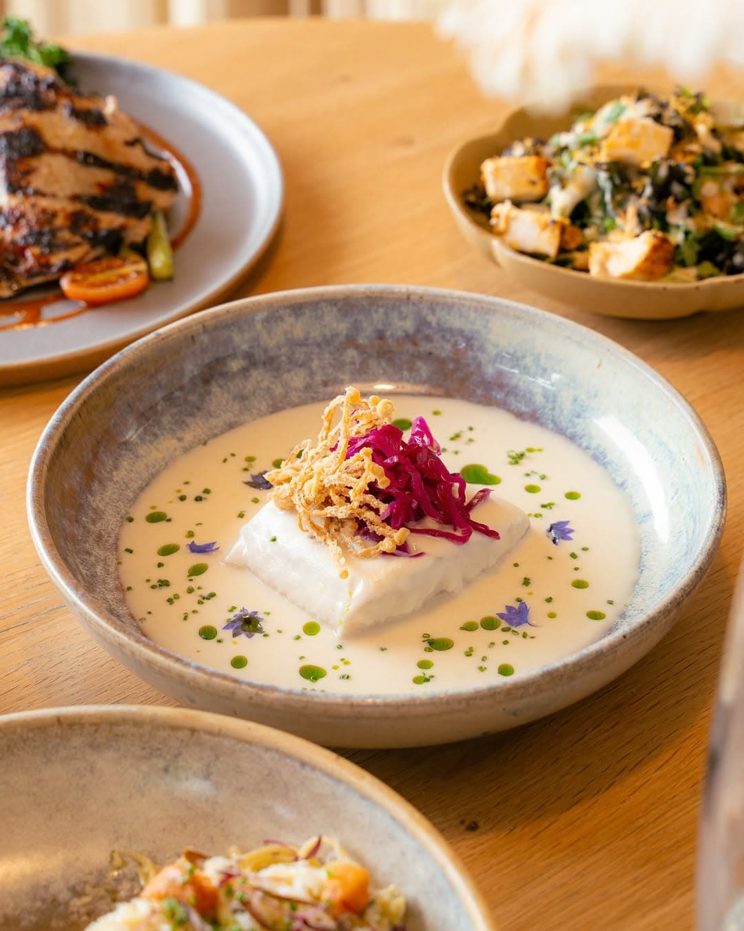 Fish dish in broth