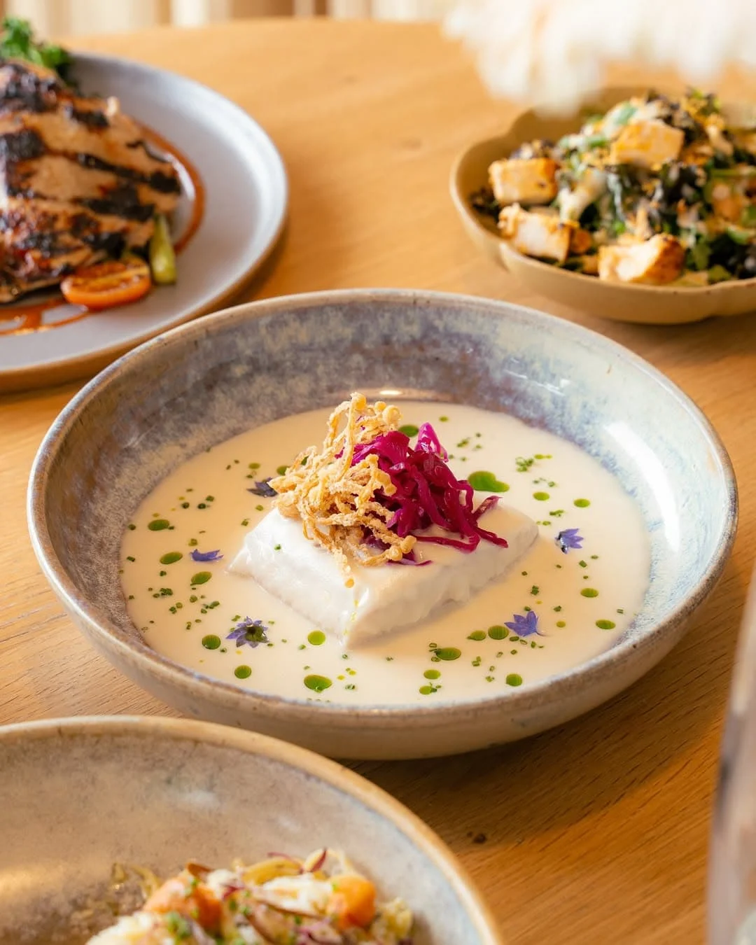 Fish dish in broth