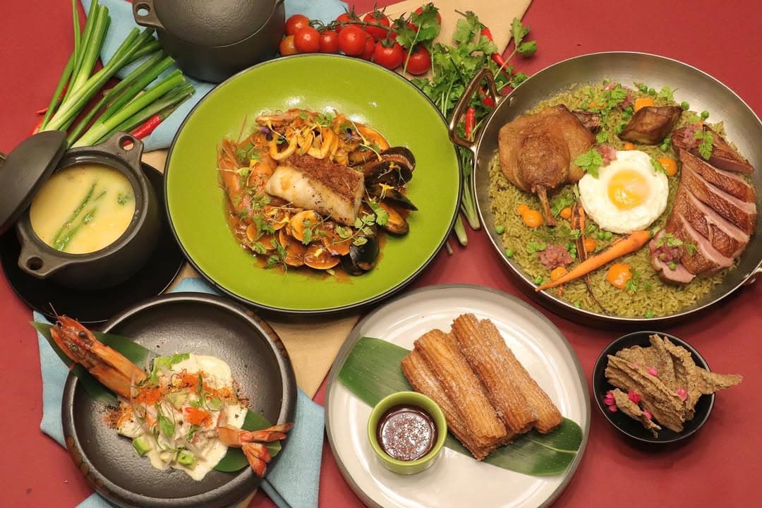 An array of dishes at CHIFA!