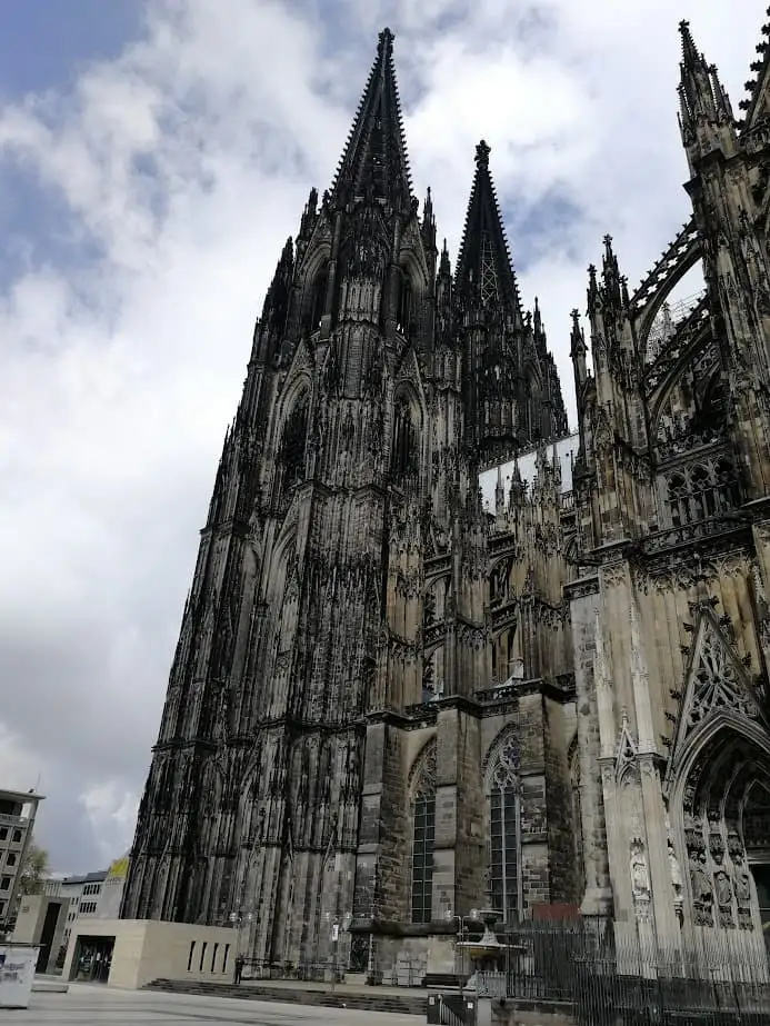 the black limestone cathedral in cologne germany