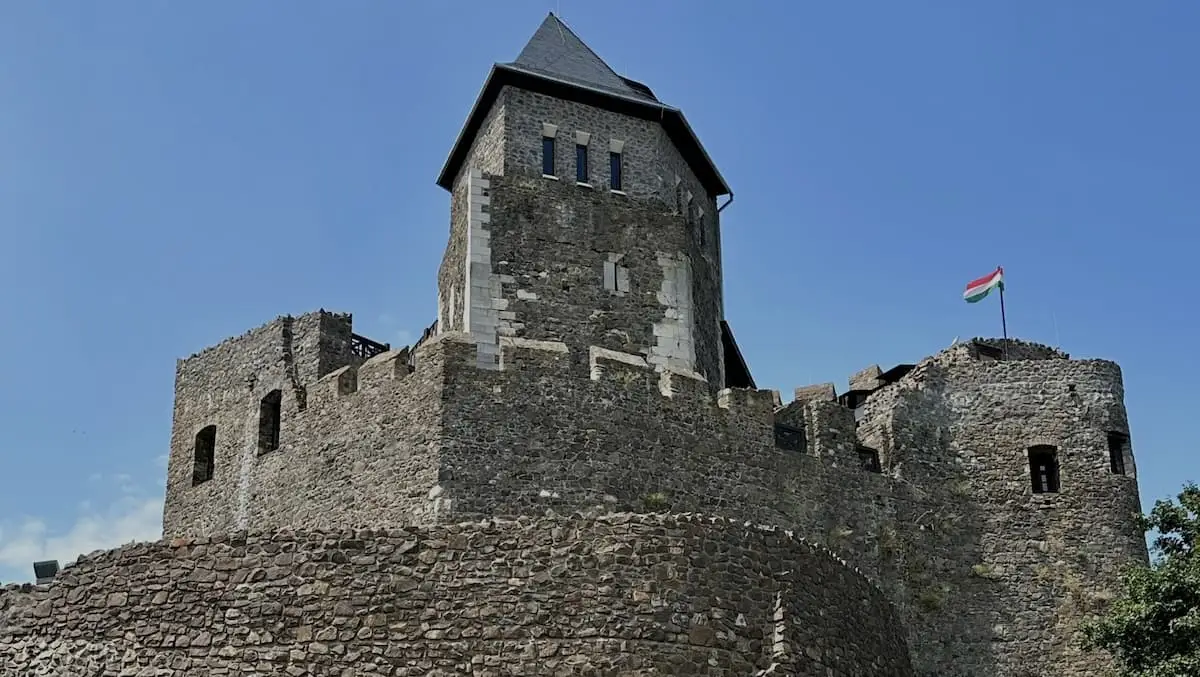 the keep of 13th century holloko castle in UNESCO world heritage village holloko hungary