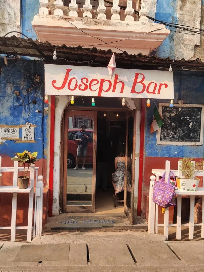 Storefront of a bar in Goa