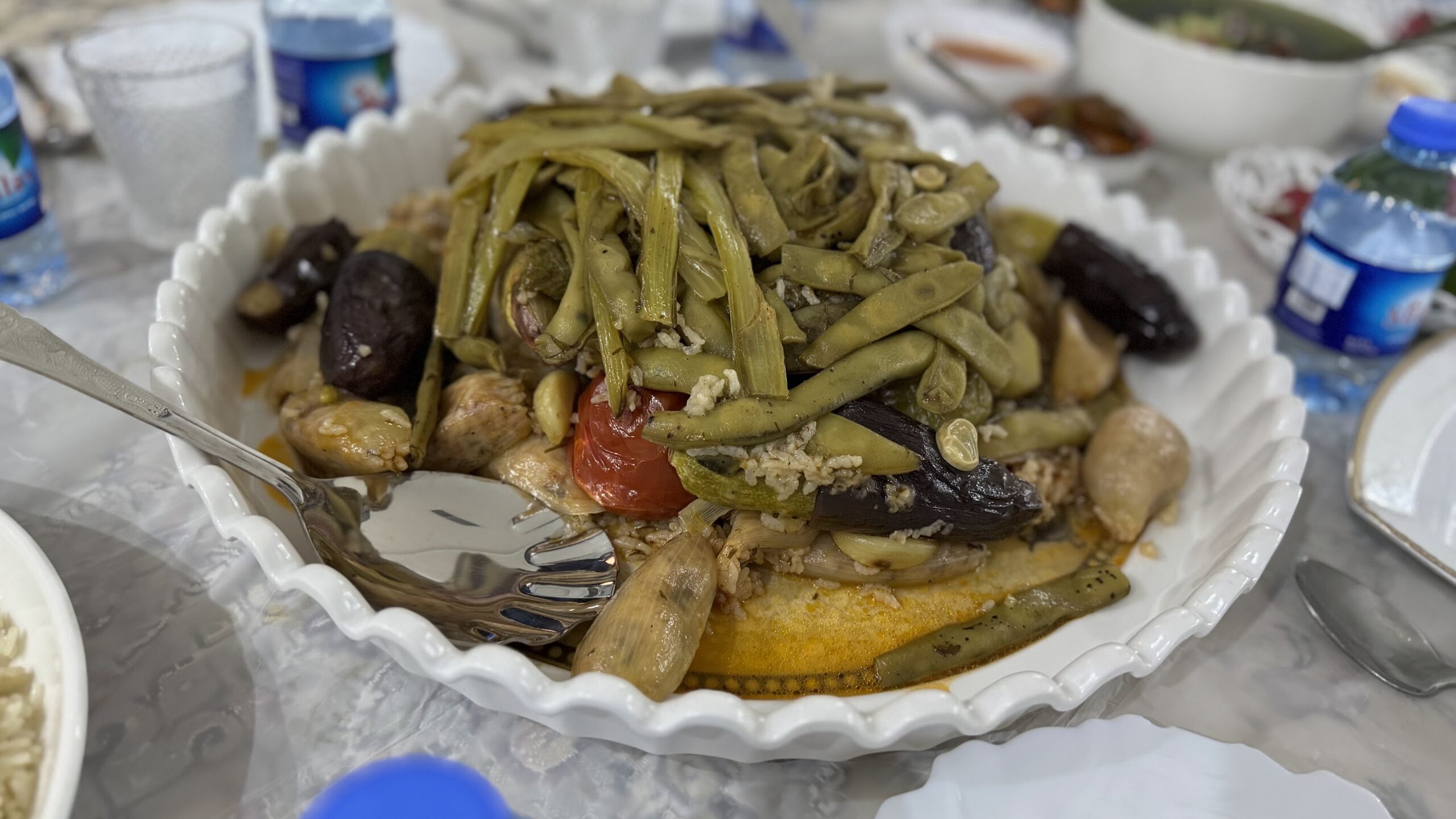dolma traditional iraqi food bowl with spoon
