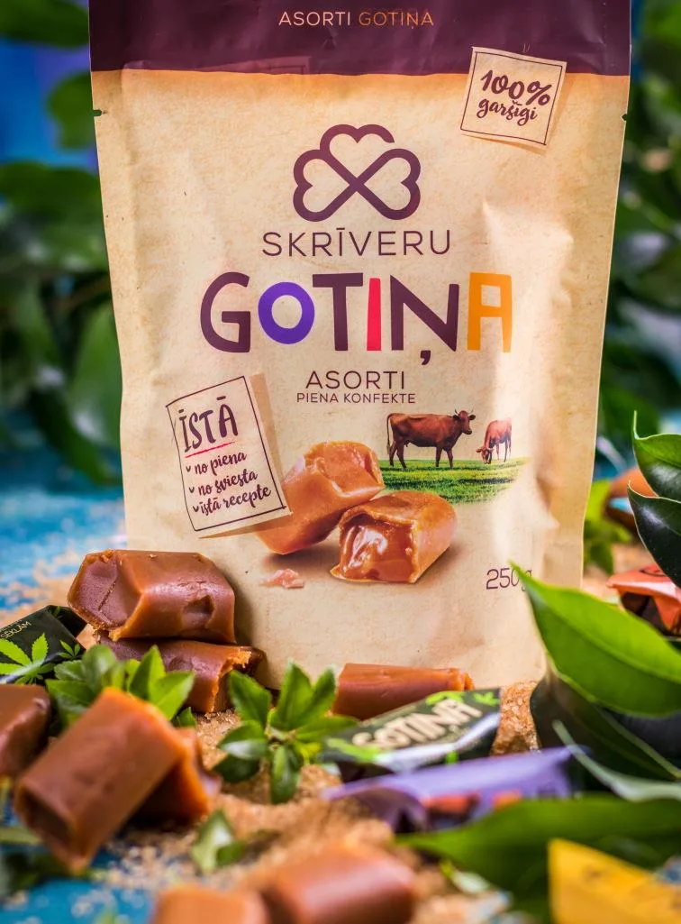 a bag of gotina candies from latvia