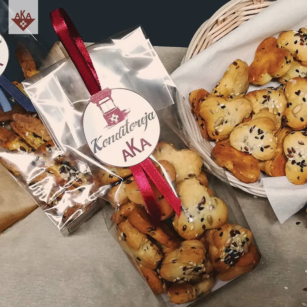 a bag of cookies from aka latvian cuisine one of the best restaurants in riga
