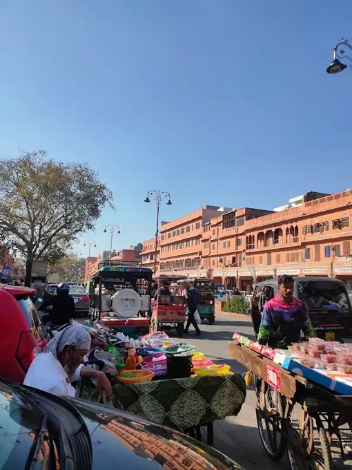 A busy street in Jaipur 