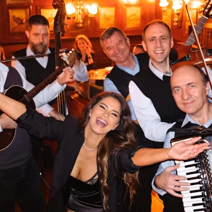 serbian folk musicians at dva jelena one of the best restaurants in belgrade