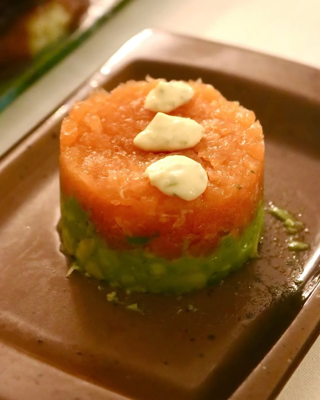 Tomato and avo tartare