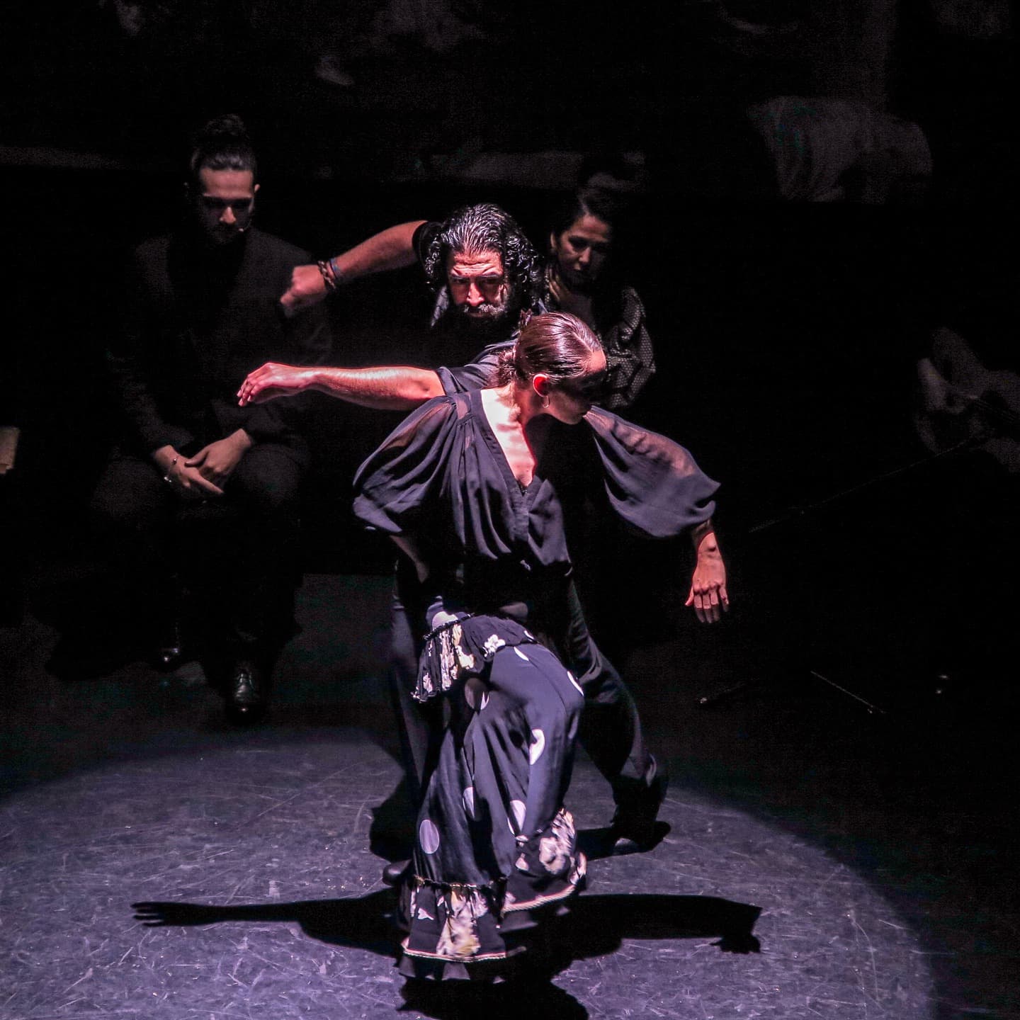 Flamenco performers on stage