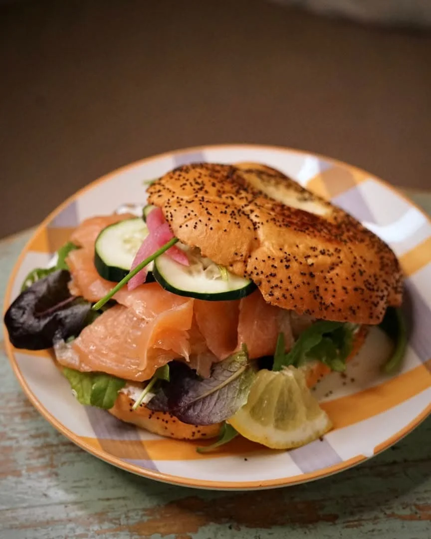 Salmon bagel