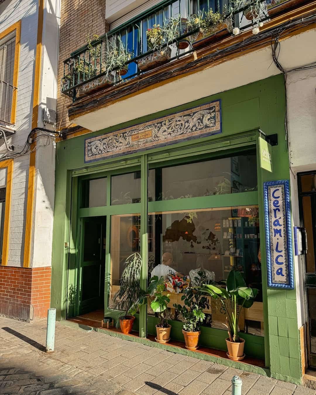 Exterior entrance of this artisanal coffee spot