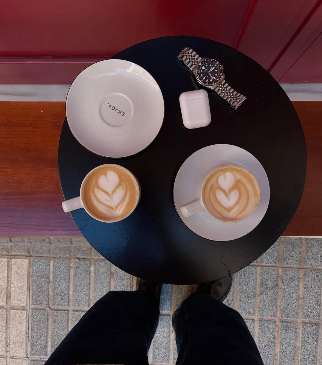 LATE. coffee is where the cool kids come. Cappuccinos and aesethics.
