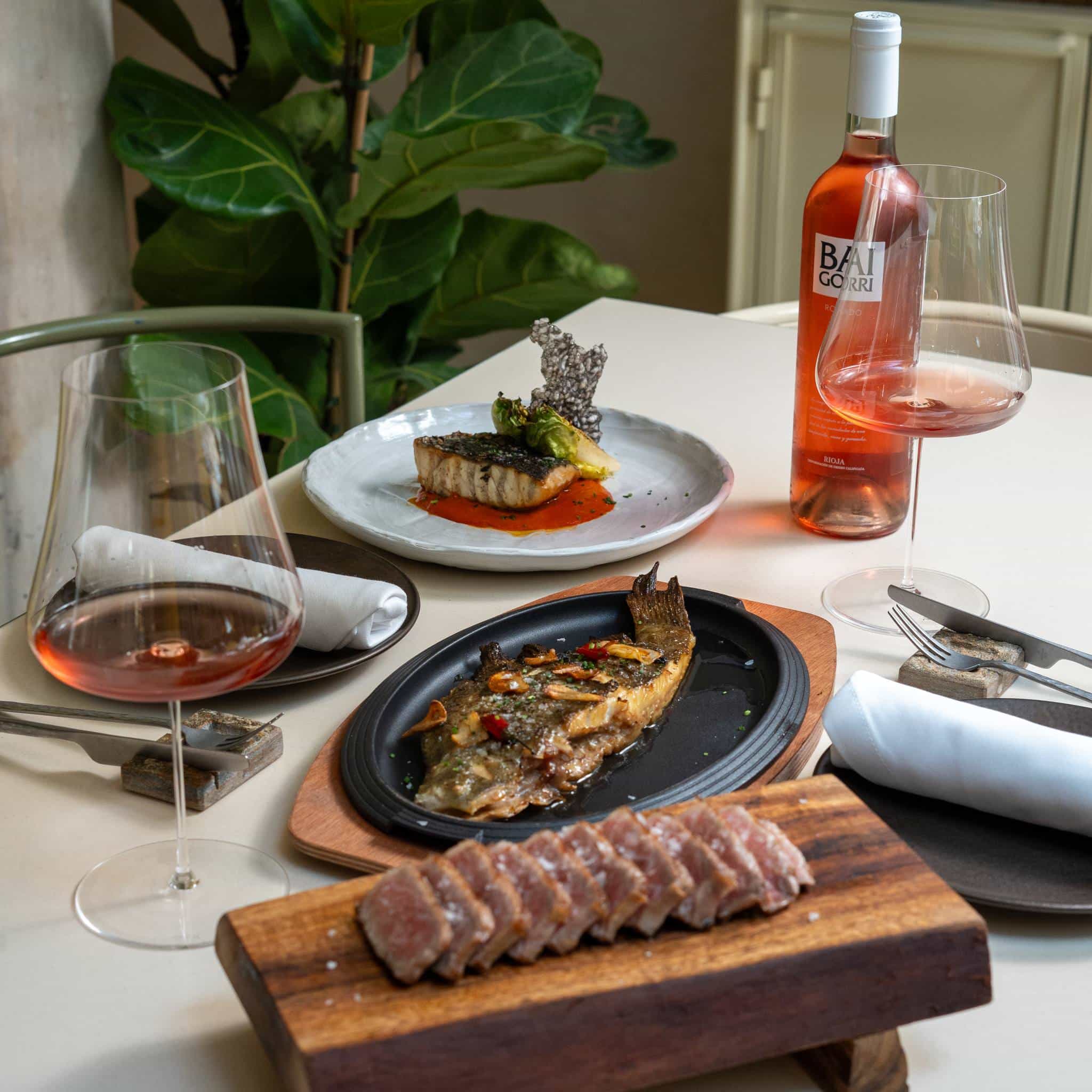 A selection of dishes from thus restaurant in Seville